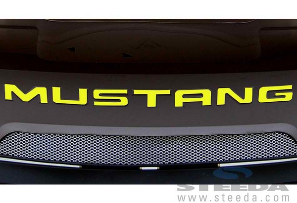 Steeda Mustang Rear Bumper Insert Decal - Yellow (99-04)